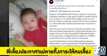 อุทธาหรณ์รับเลี้ยงเด็ก  แม่หายทิ้งภาระให้คนเลี้ยง