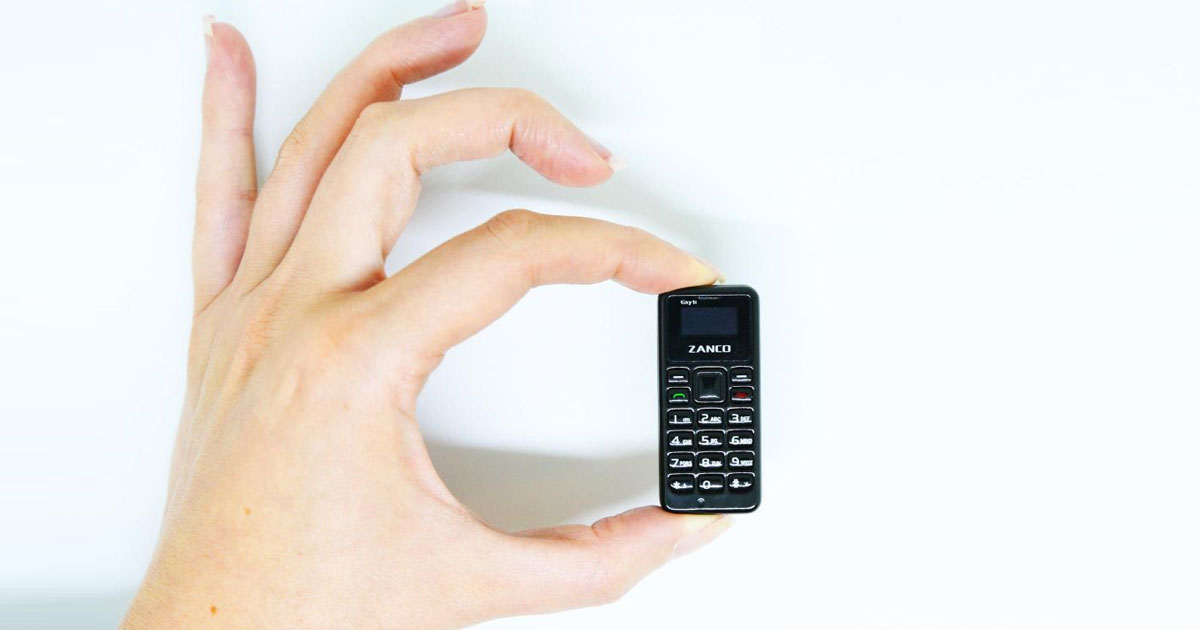 โทรศัพท์มือถือเครื่องเล็กที่สุดในโลก ใหญ่กว่าเหรียญนิดเดียว