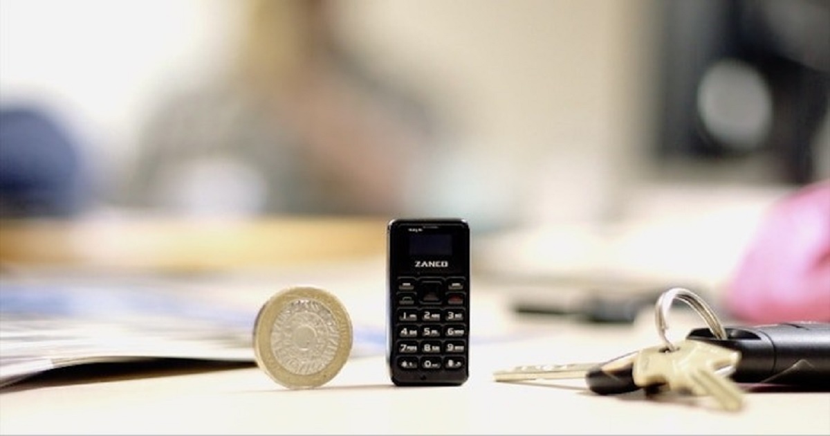โทรศัพท์มือถือเครื่องเล็กที่สุดในโลก ใหญ่กว่าเหรียญนิดเดียว