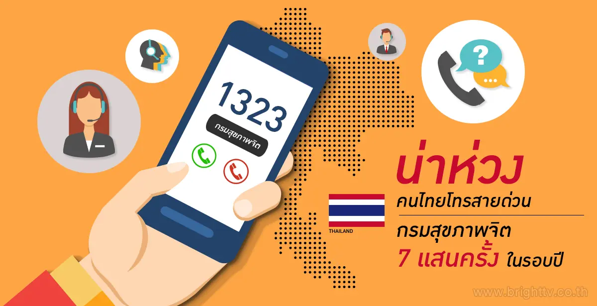 1323 สายด่วนกรมสุขภาพจิต