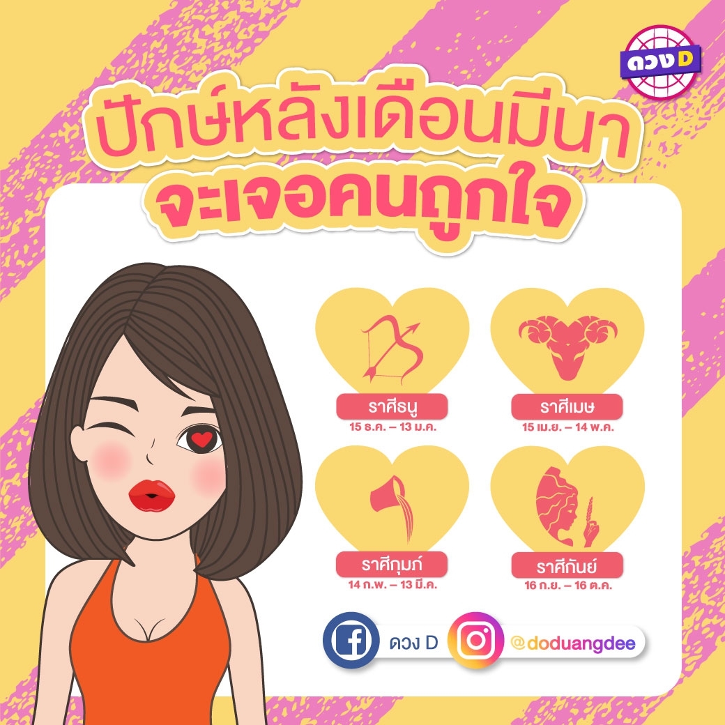 ปักษ์หลังเดือนมีนาคมจะเจอคนถูกใจ