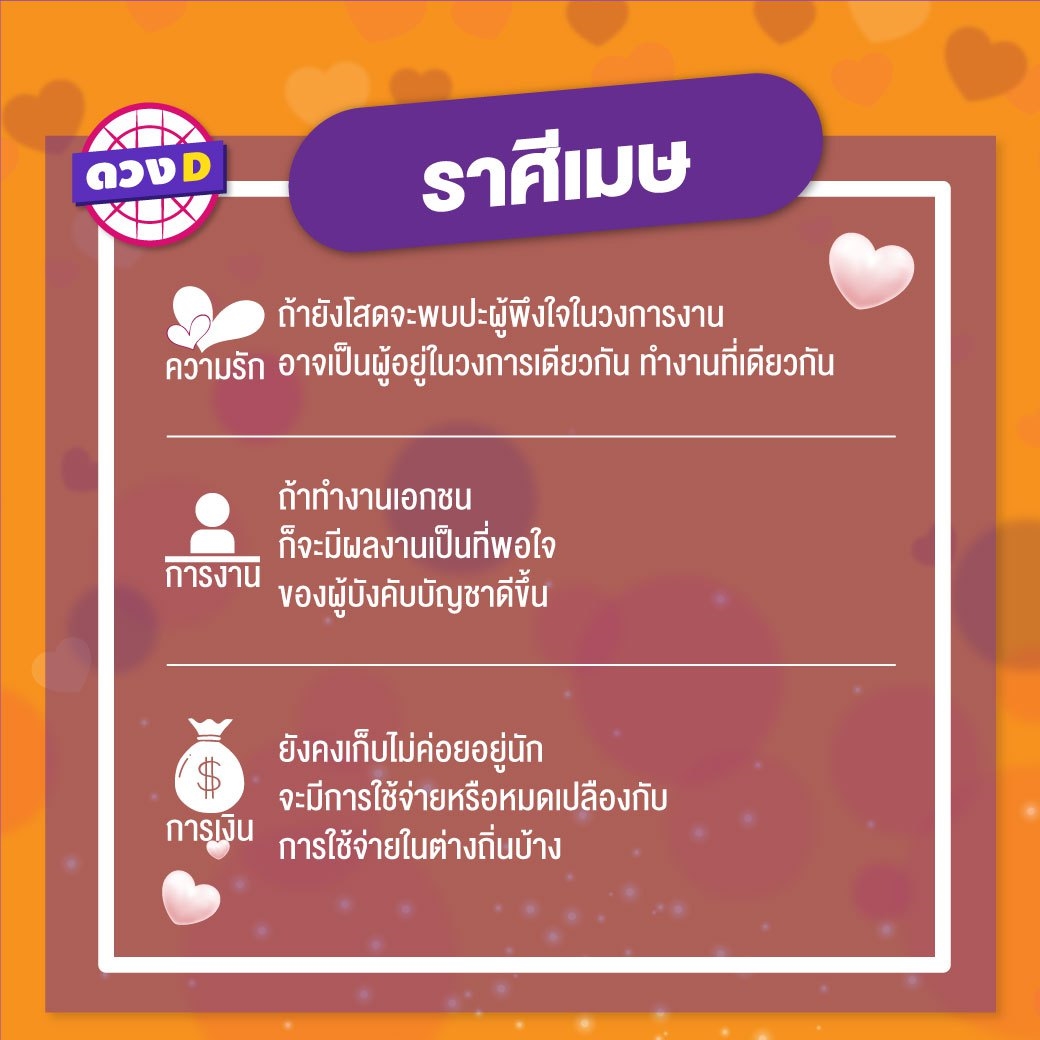 ดวงรายสัปดาห์ 25 กุมภาพันธ์ – 3 มีนาคม 2562