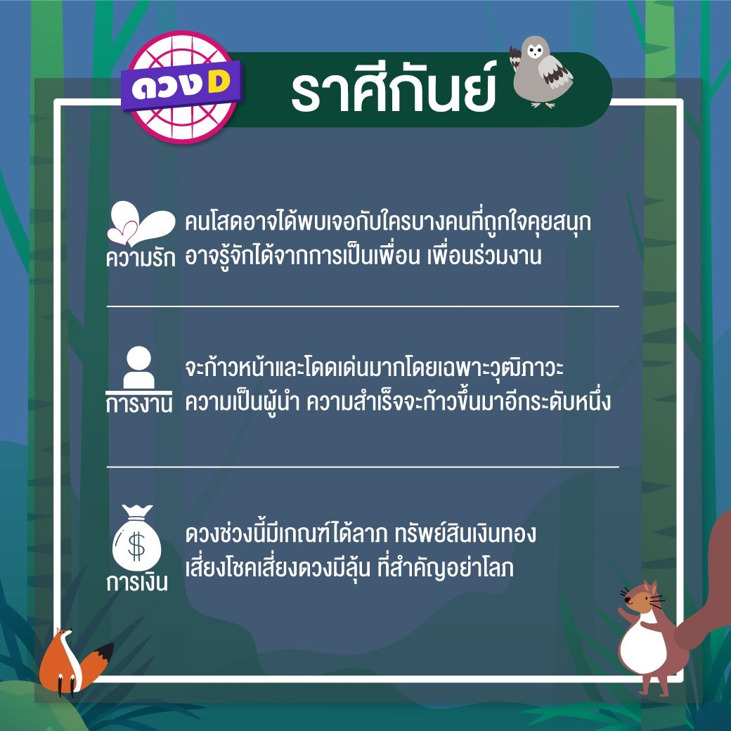 ดวงรายสัปดาห์ 25 – 31 มีนาคม 2562