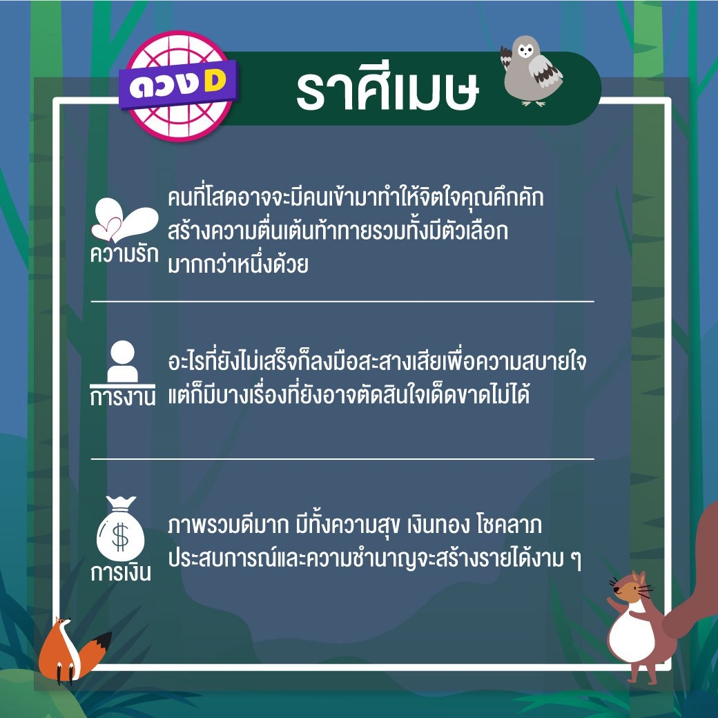 ดวงรายสัปดาห์ 25 – 31 มีนาคม 2562