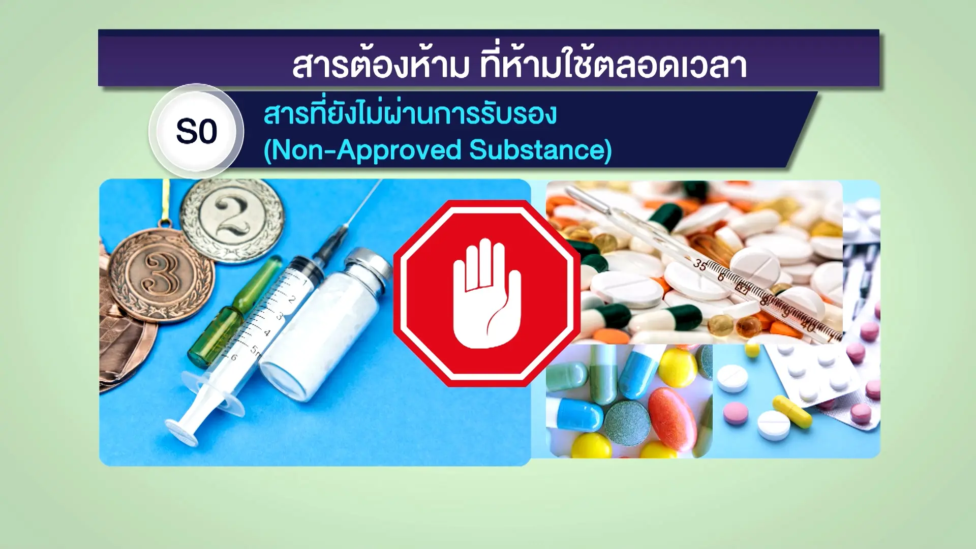 การควบคุมการใช้สารต้องห้ามทางการกีฬา