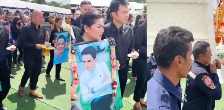 พิธีฌาปนกิจ โรเบิร์ต สายควัน