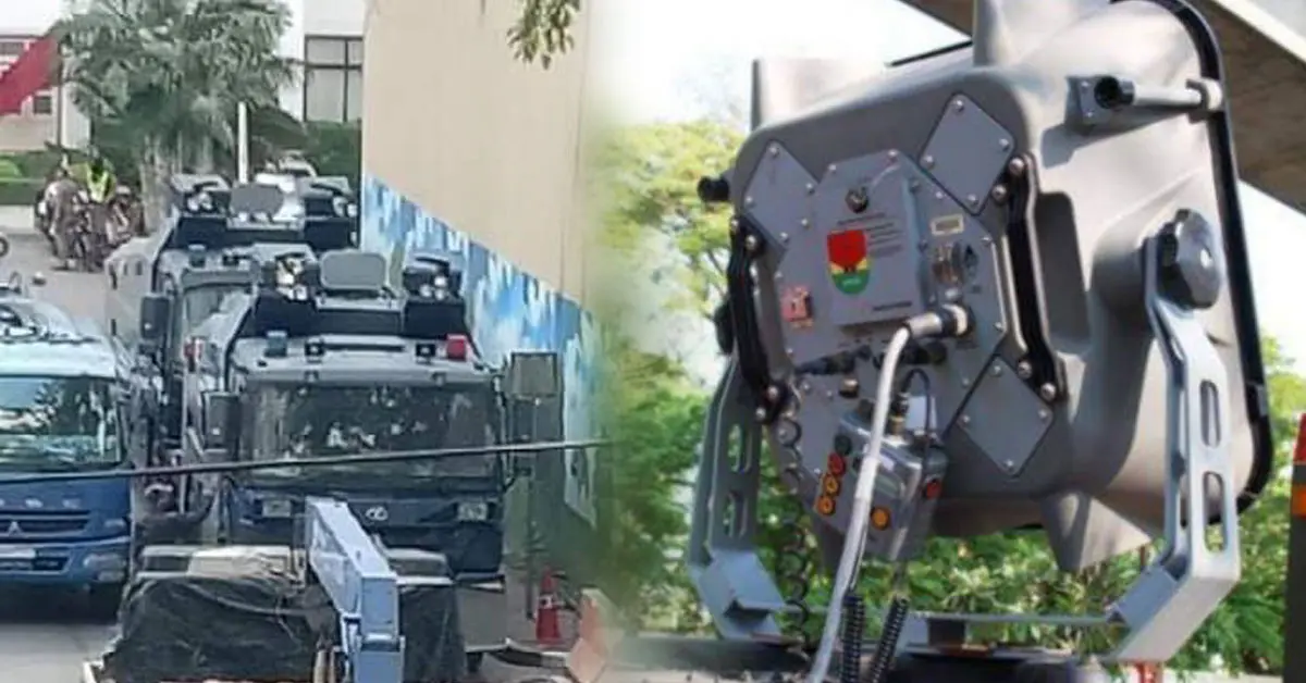 อาวุธคลื่นเสียง LRAD ม็อบ25พฤศจิกา