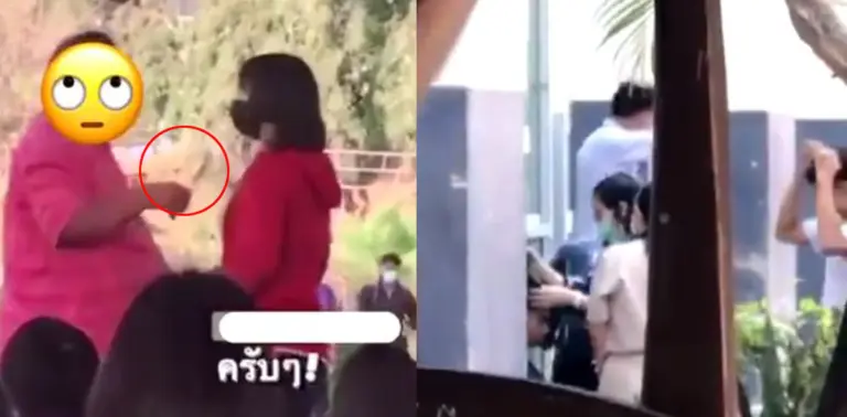 ครูไถผมตัดผมนักเรียน