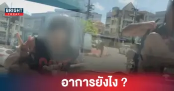 หญิงปริศนา ปีนขึ้นหน้ารถ