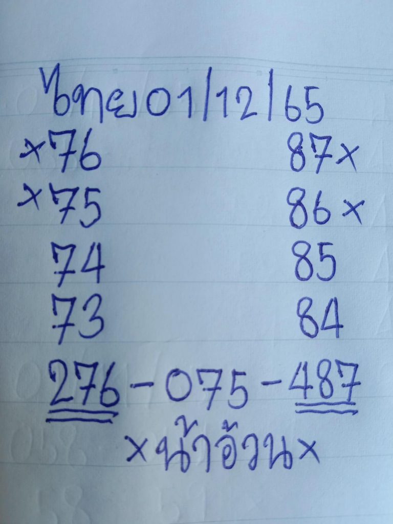 หวยรัฐบาลไทย-เลขเด็ด-น้าอ้วน-1-12-65-1-3