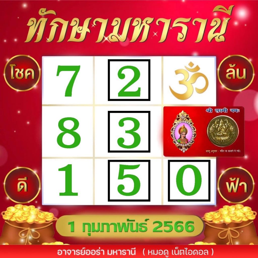 ตารางเลขเด็ด-ทักษามหารานี-1-2-66-หวยรัฐบาล