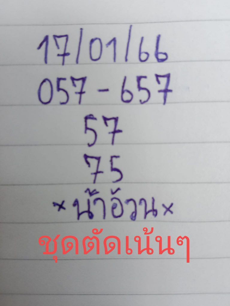 เลขเด็ด-หวยน้าอ้วน-17-1-66-หวยรัฐบาลไทย-1