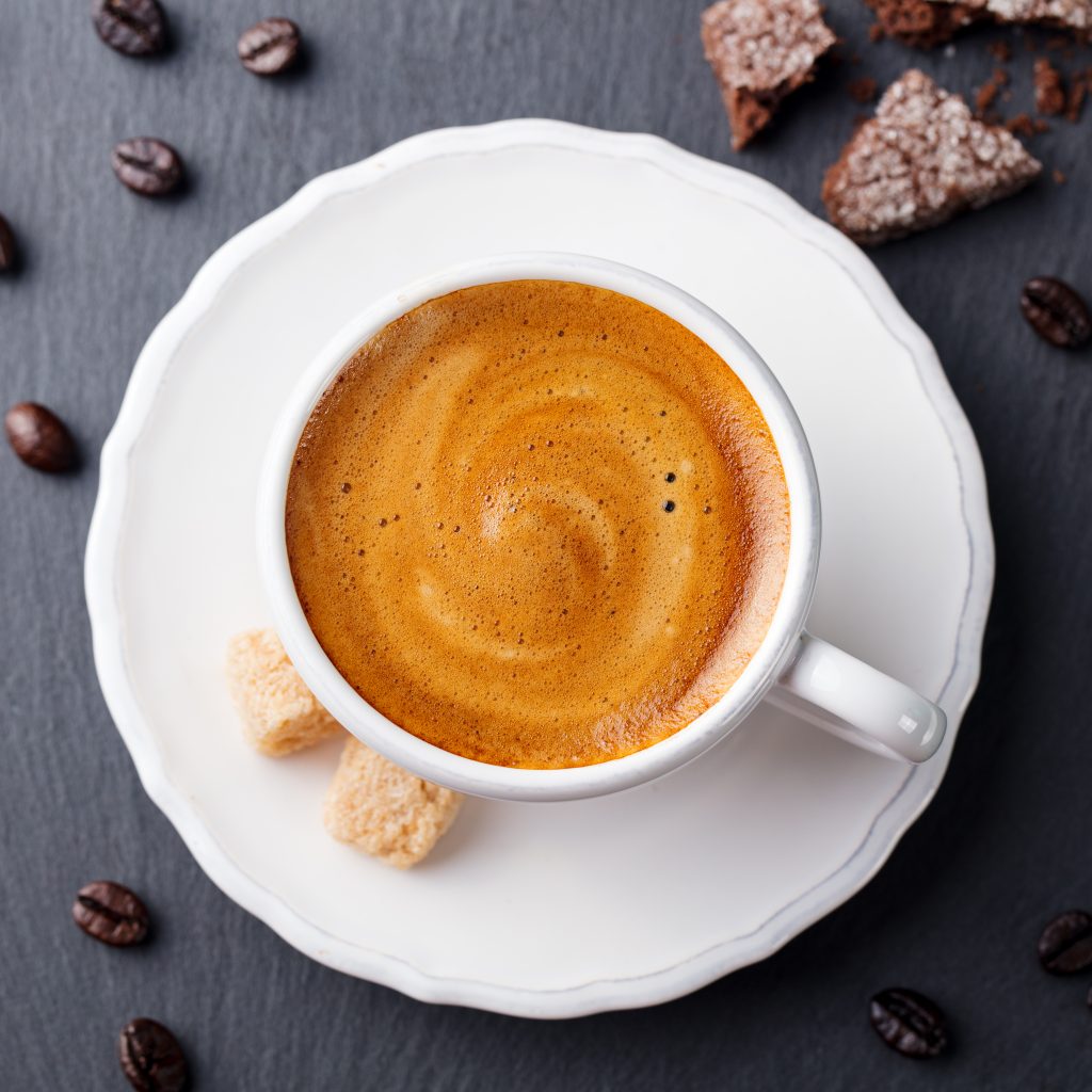 coffee-espresso-white-cup-top-view