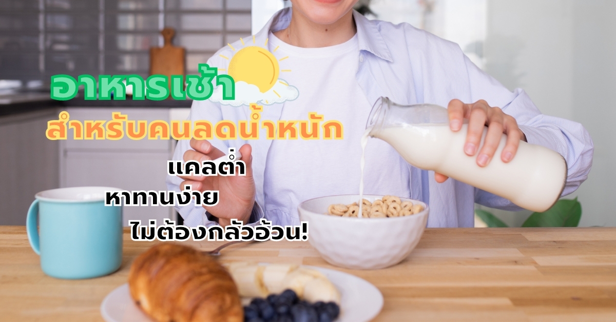 รวม อาหารเช้าสำหรับคนลดน้ำหนัก แคลต่ำ หาทานง่าย ไม่ต้องกลัวอ้วน! รวม อาหารเช้าสำหรับคนลดน้ำหนัก แคลต่ำ หาทานง่าย ไม่ต้องกลัวอ้วน!
