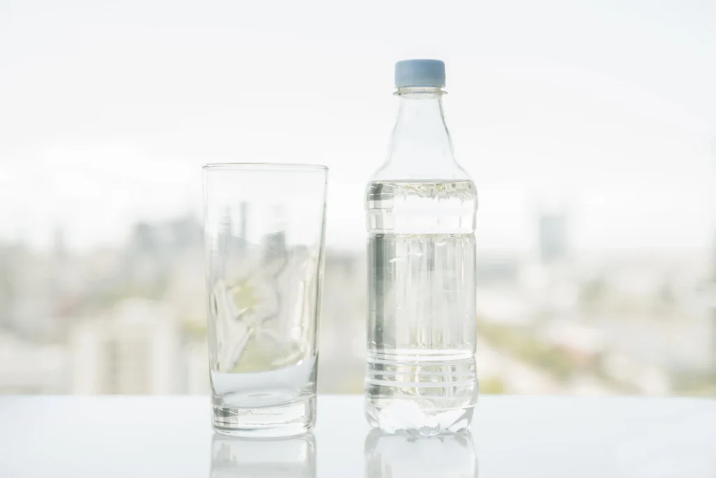 bottle-water-with-glass