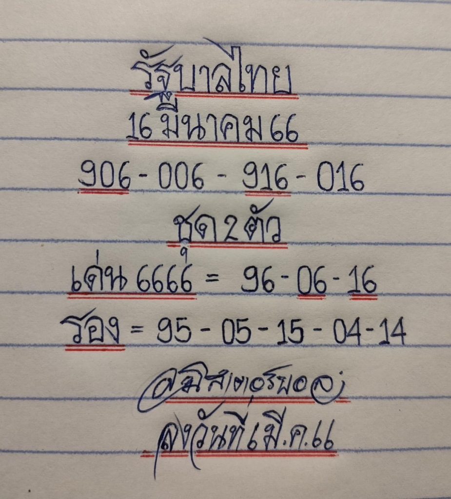 เลขเด็ด-หวยไทย-มิสเตอร์บอล-งวด-16-3-66