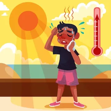flat-summer-heat-illustration-wi