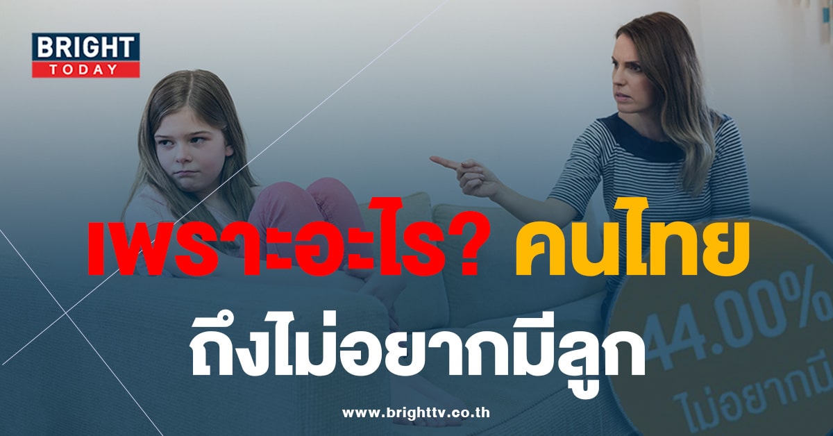 โพลนิด้า เผย! คนไทย 44% ไม่อยากมีลูก เพราะห่วงที่ต้องอยู่สังคมปัจจุบัน