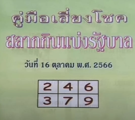 เลขเด็ด-คู่มือเสี่ยโชค-16-10-66-min