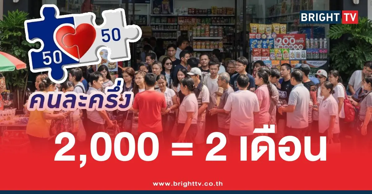 คนละครึ่งพลัสไทม์ไลน์ได้กี่บาท